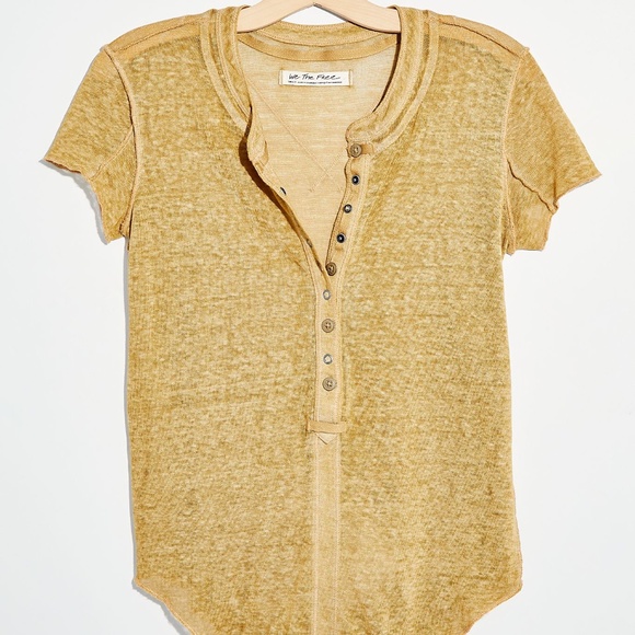 Free People Tops - Free People Kia Tee Washed Moss (S)